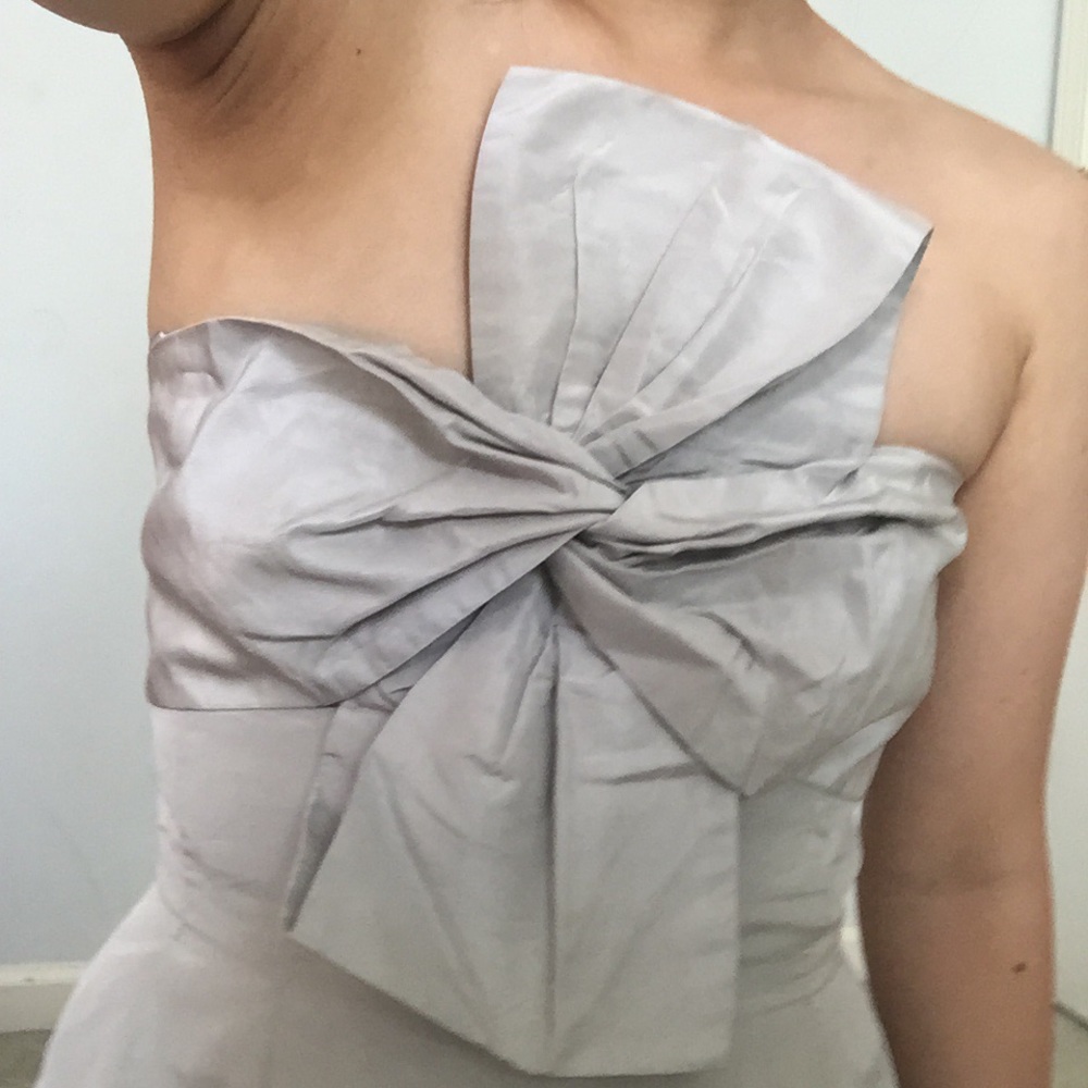 Jcrew silk silver dress - Picture 3 of 7